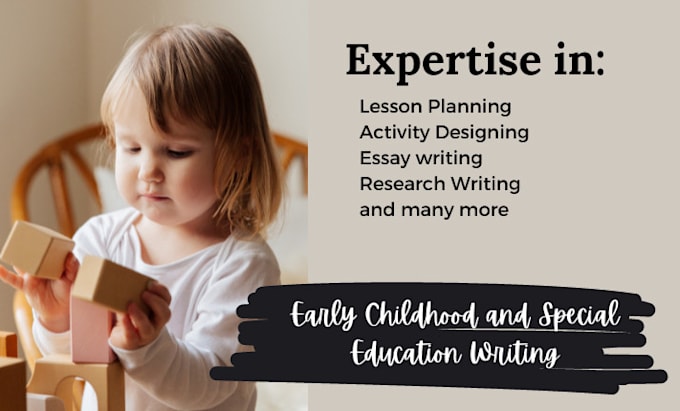 write early childhood and special education content