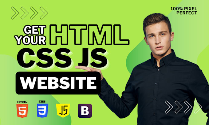Make web front end development using html css javascript by ...