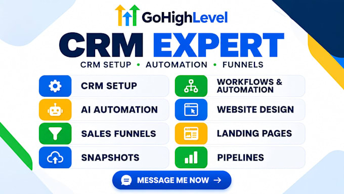 setup, build, manage, your go high level automation, ghl crm,highlevel snapshot