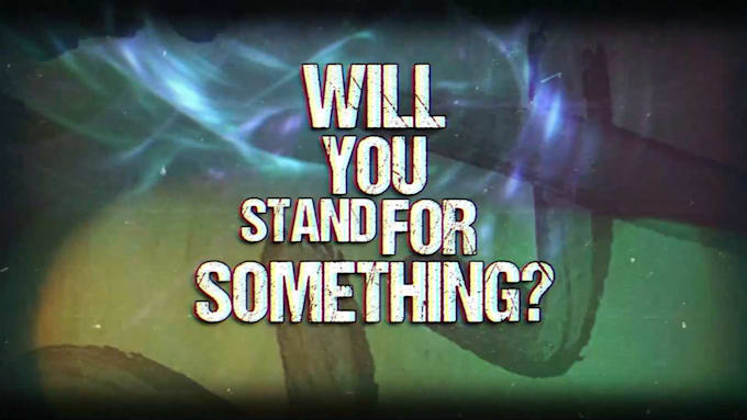 make super energetic metal lyric video