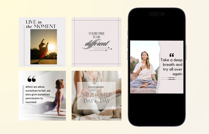 design creative quote images for social media post