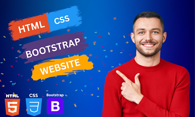 Create a responsive website using html, css and bootstrap by ...