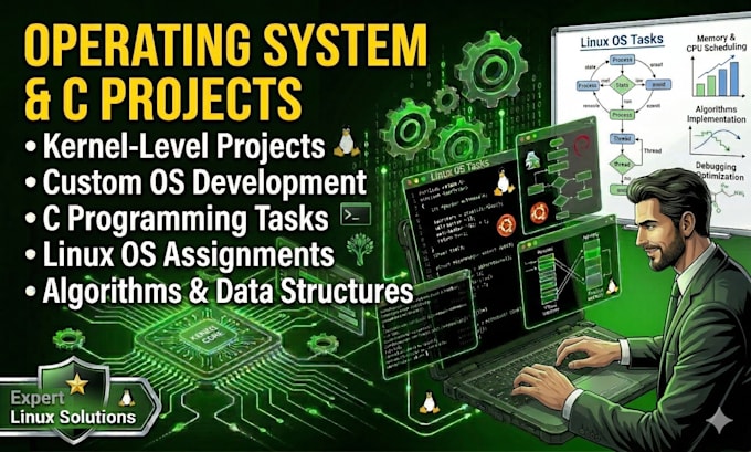 do operating system,c language,os projects and tasks