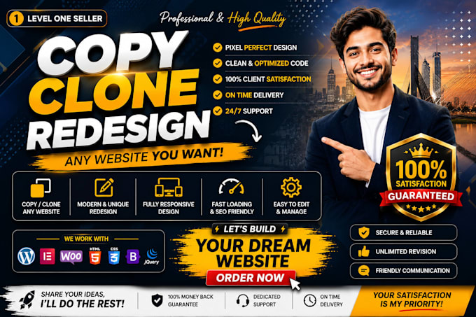 redesign or clone any website into wordpress professionally elementor pro