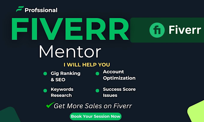 be your fiverr gig SEO consultant and fiverr business coach