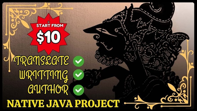 help in creating or translating an article in javanese