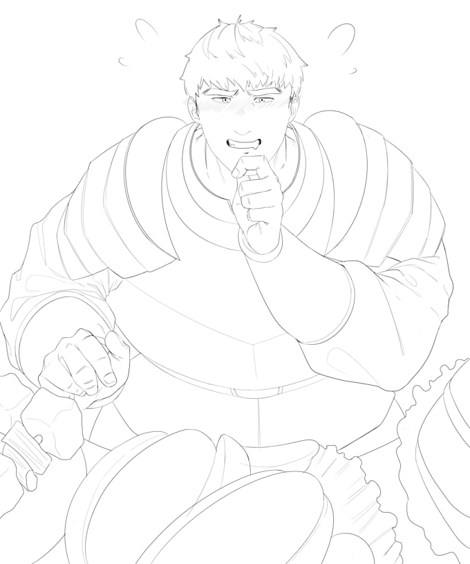 do a sketch for fanarts or ocs for bara nsfw or sfw