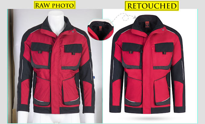 do ghost mannequin and flat lay clothing image editing