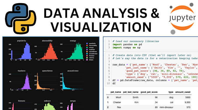 Do data analysis python and data visualization by Mhashir101 | Fiverr