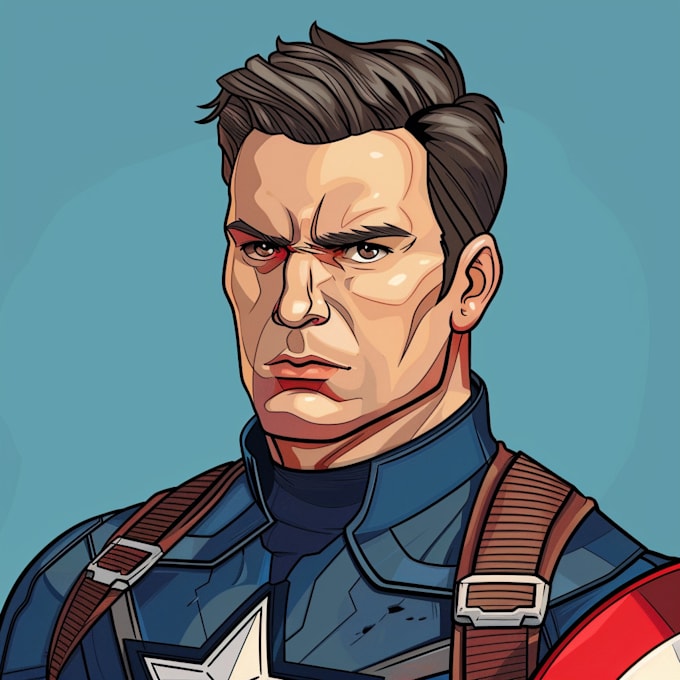 draw a a superhero cartoon character