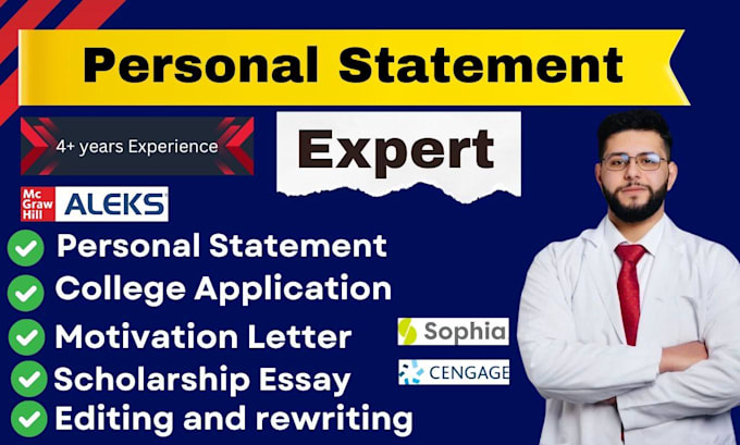 edit proofread personal statement, college sops scholarship motivation letters
