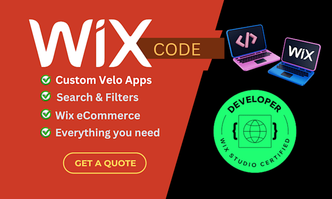 develop wix website using wix velo wix code and databases