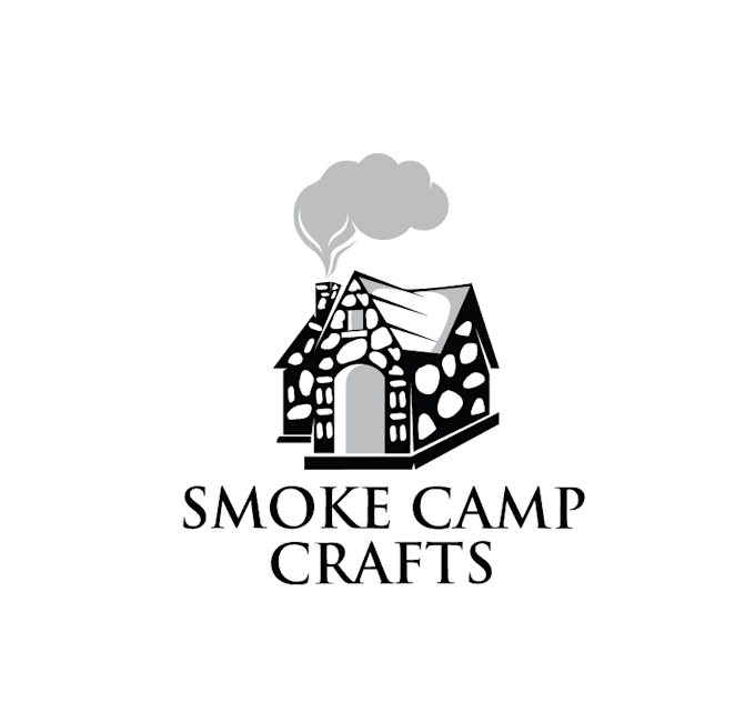 design attention shining smoke camp crafts logo