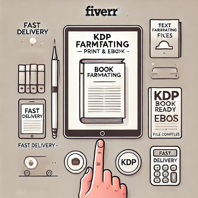 do KDP book formatting and layout design in 24h
