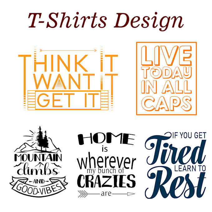 create an awesome custom typographic t shirt design