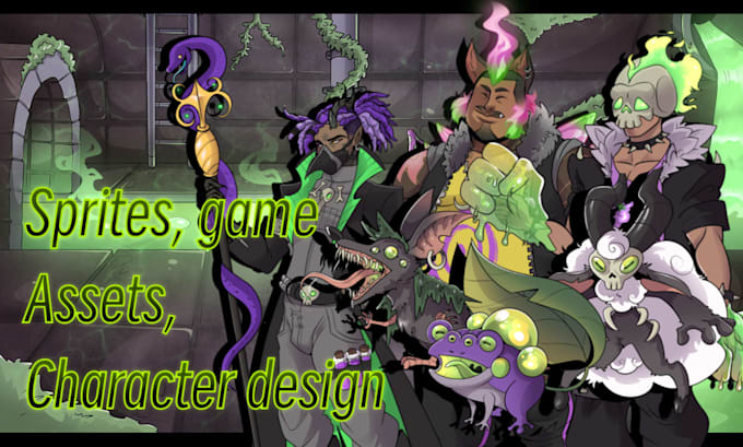 draw sprites or sprite sheets for visal novels, games