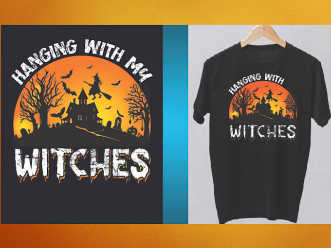 provide high res halloween tshirt design for printing
