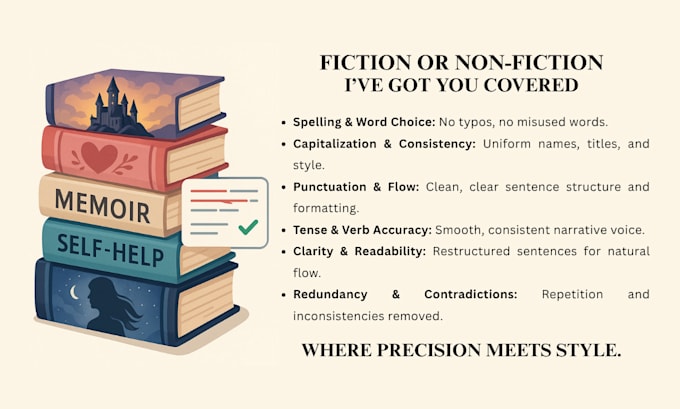 proofread and copy edit your non fiction book