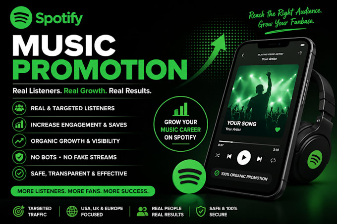 spotify promotion and spotify music promotion with social marketing