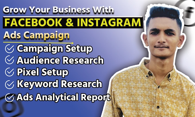create, manage your facebook ads and instagram ads campaign