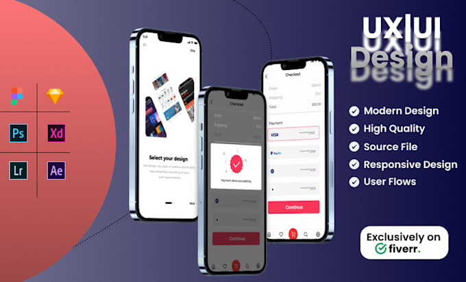 Do figma designs, mobile app ui ux, website ui ux by Hamza__47 | Fiverr