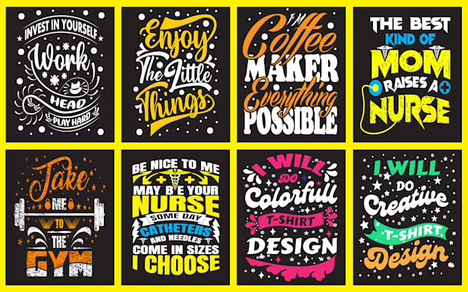 Do custom typography t shirt design by Nizamkhan92 | Fiverr