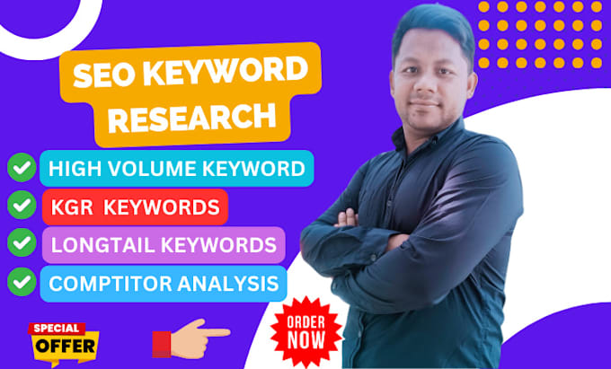 do my competitor analysis and long tail SEO keyword research