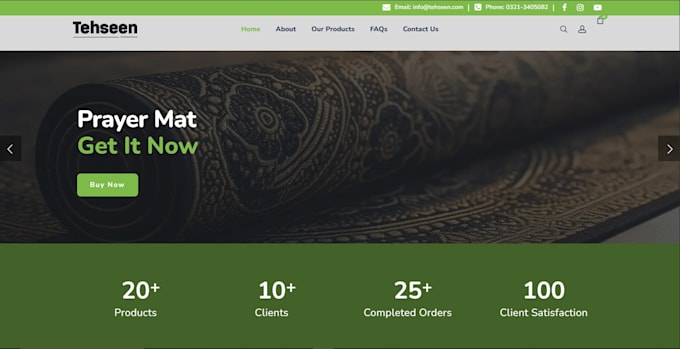 create responsive wordpress site with ecommerce features