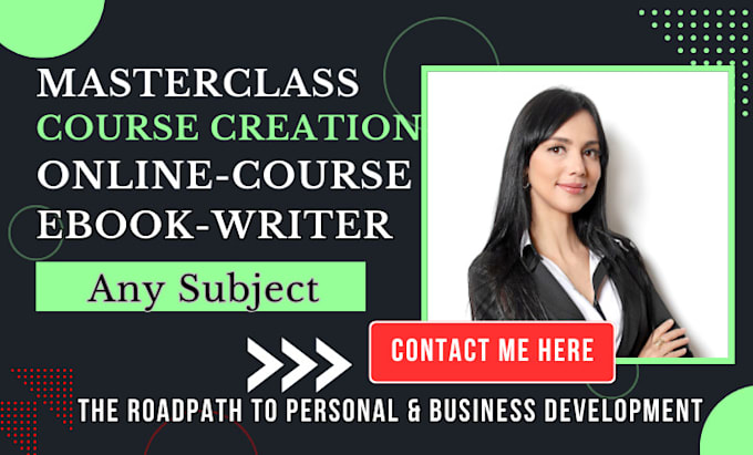 create online course content on any subject of masterclass course creation