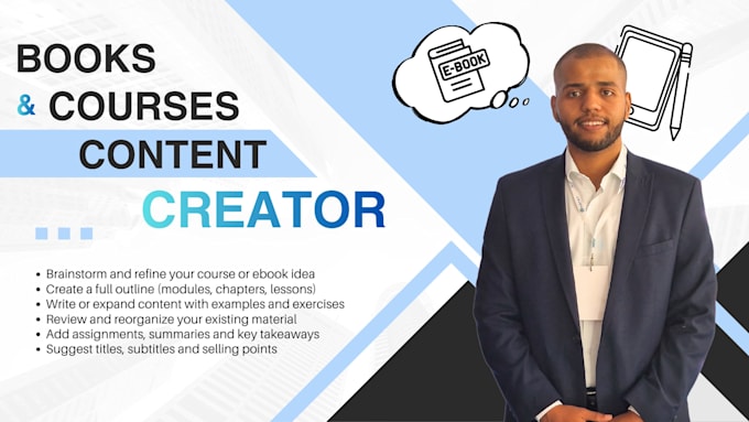create a structured online course or ebook