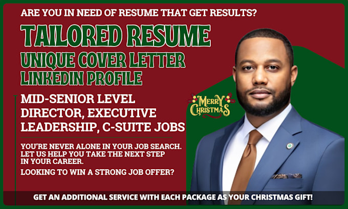 write professional resume for director, executive, vp, or leadership roles