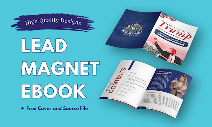 do ebook design, lead magnet design or workbook