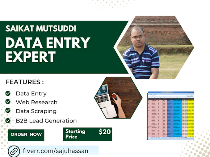 do  lead generation, web scraping and data formatting