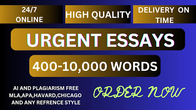 write urgent essays , research and summaries