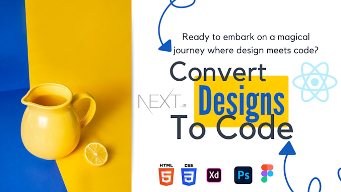 Do website ui, convert figma design, psd xml to react js, nextjs html ... image.