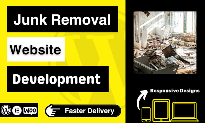 create a well designed junk removal website