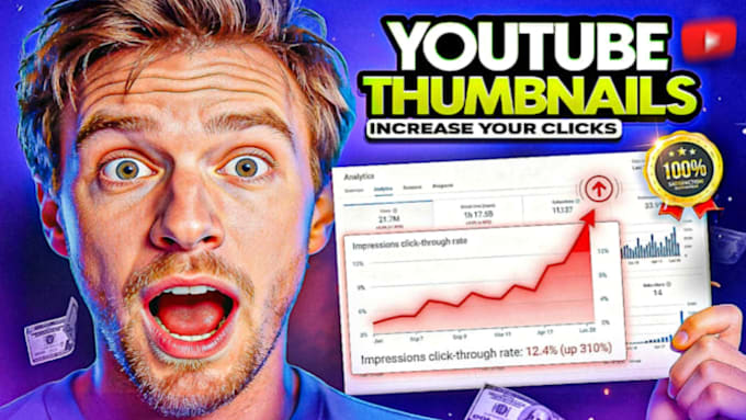 create a high ctr youtube thumbnail designs