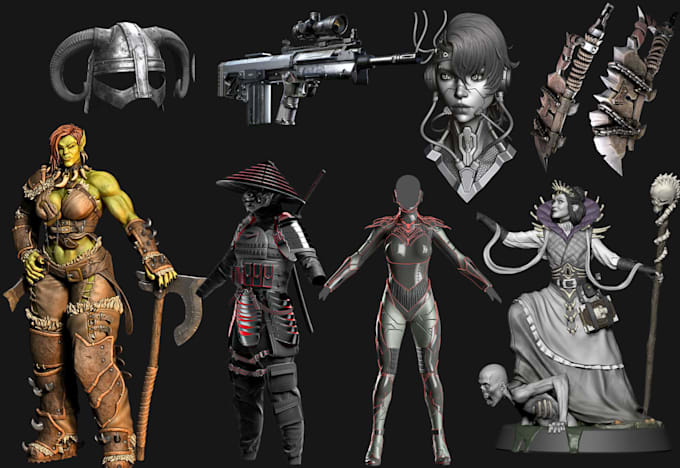 3d sculpting 3d character miniatures toys 3d game asset 3d props for 3d printing