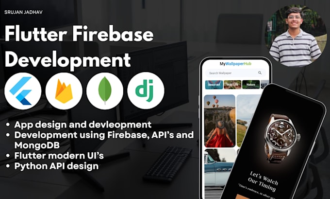 develop a flutter app for android and ios with firebase