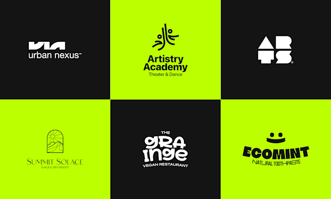 design a modern geometric or negative space logo