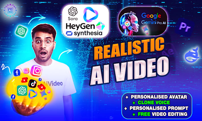 create professional realistic ai video