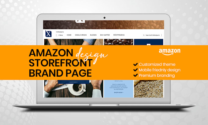 design amazon storefront or brand page