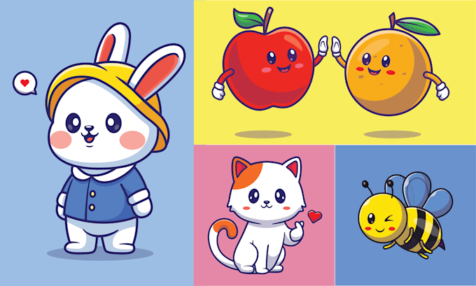do modern unique clip art illustration
