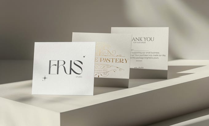 create an appreciation cards or business cards for your brand