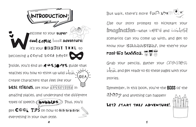 do comic books typesetting and formatting