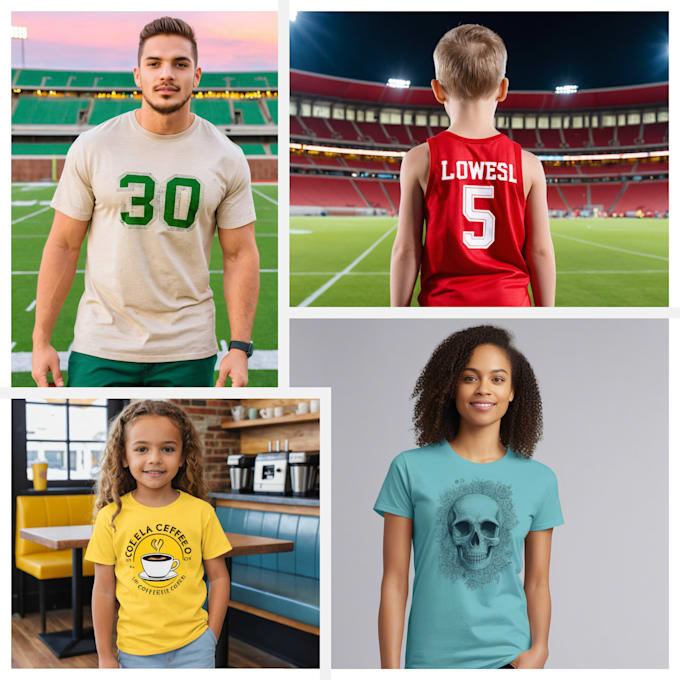 create 400 high quality HD t shirt mockups