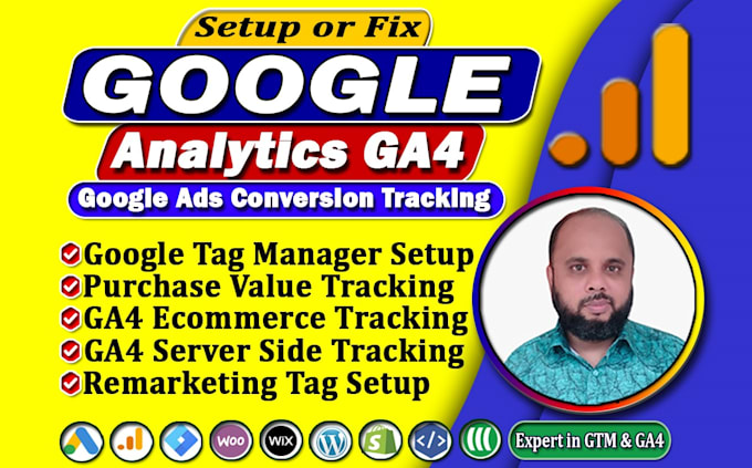 setup ga4 google ads conversion, ecommerce tracking, ga4 server side tracking