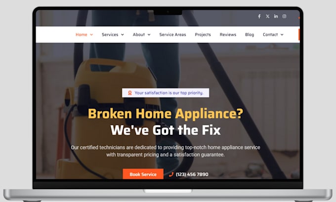 build appliance repair website electronic repair website home appliance website