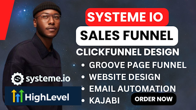 Build landing page sale funnel in systeme io groove clickfunnels
