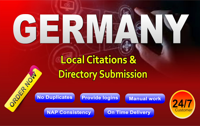complete 200 citations for SEO in business directories in germany